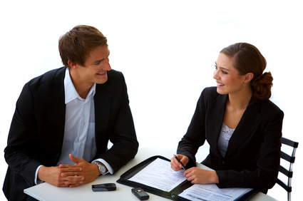 businessteam at a meeting